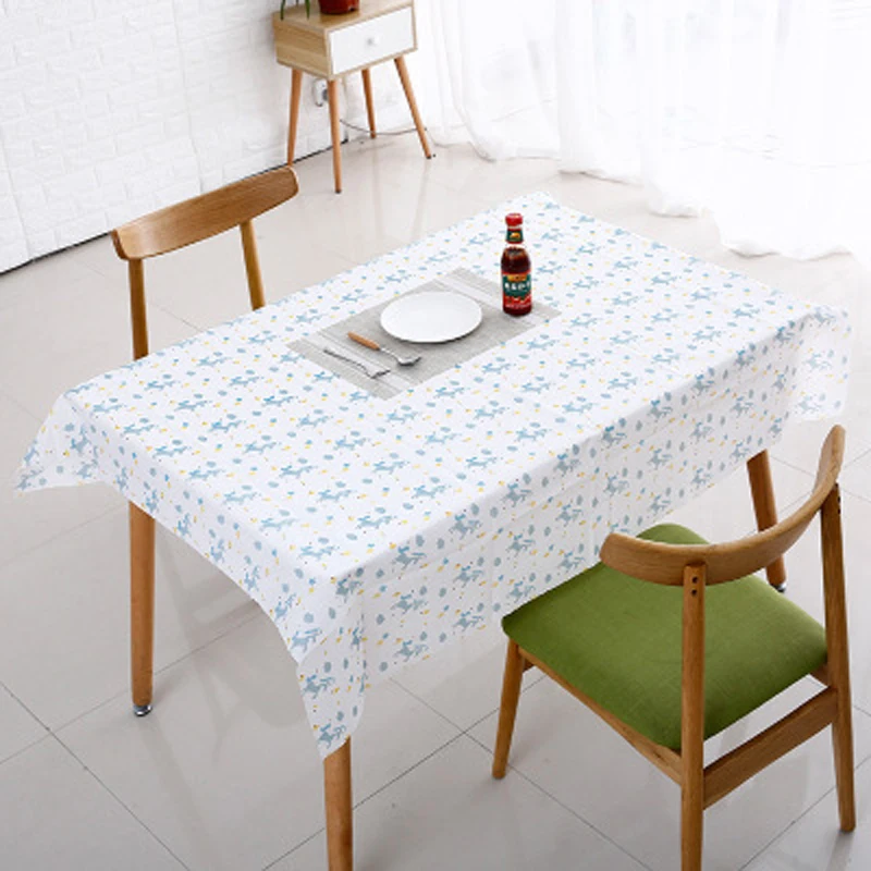 Новый Ins скатерть Водонепроницаемая маслостойкая Моющаяся Ткань художественный