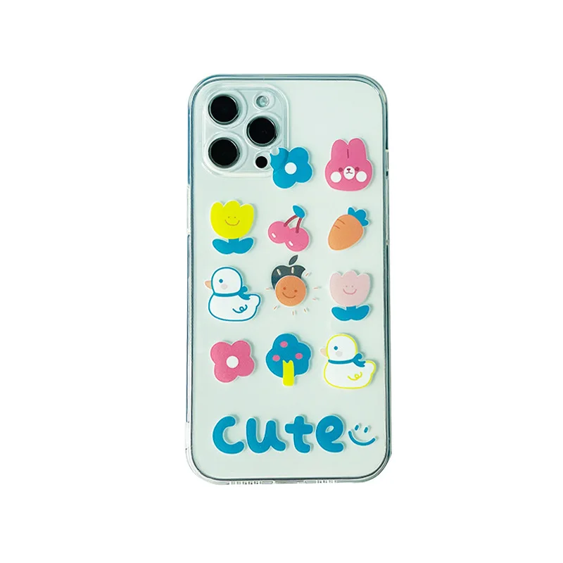 

Phone case suitable for iPhone 6 to 12 TPU cartoon couple maobile phone cover
