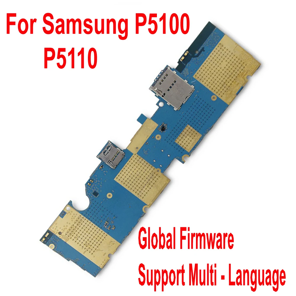 Оригинальная протестированная материнская плата для Samsung Galaxy Tab 2 10,1 P5110 P5100 WiFi 3g материнская плата полный набор микросхем