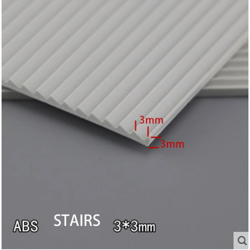 ABS пластик DIY Миниатюрные Landsape лестницы для демонстрационный макет модель ABS лестницы доска CC модельный магазин - Цвет: B