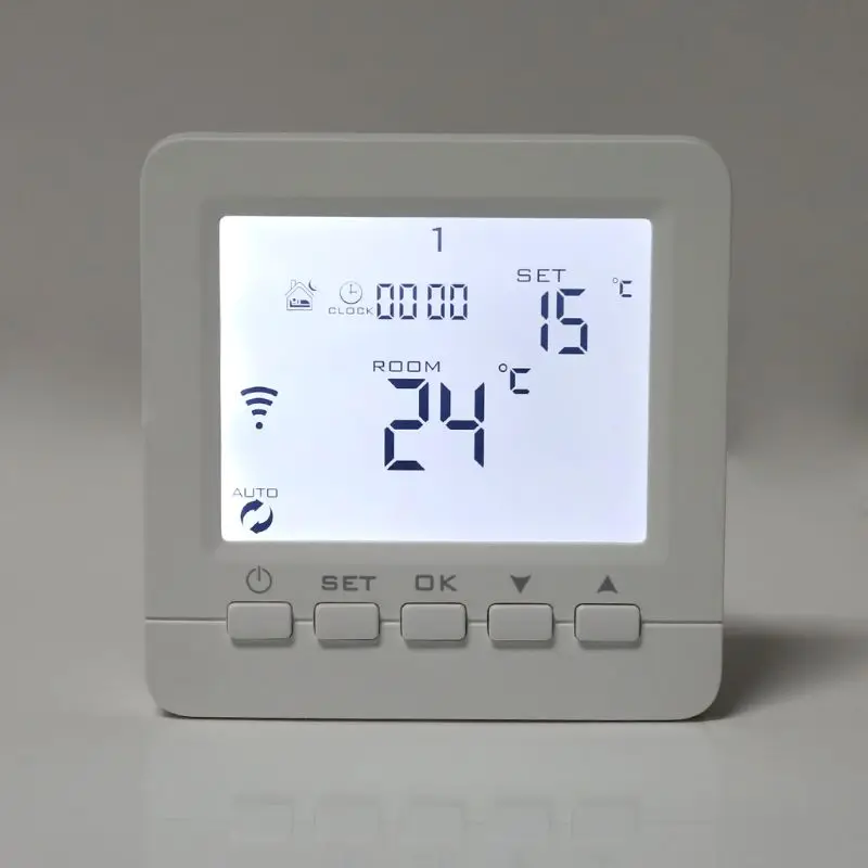 

WiFi Smart Electric Heating Thermostat Room Temperature Controller 16A 90-240VAC for Alexa Echo Home IFTTT