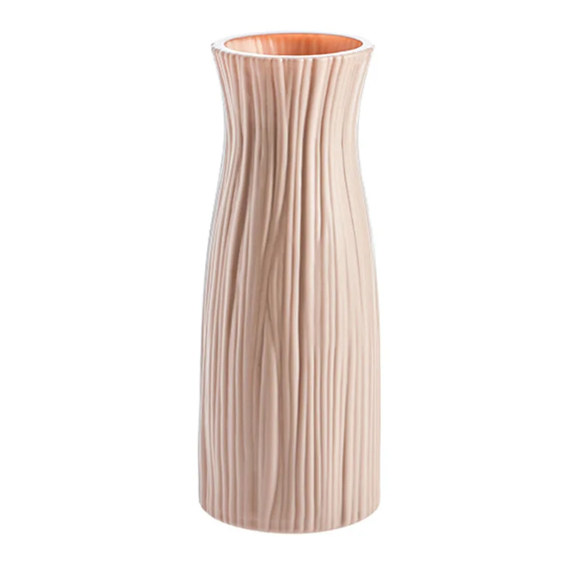 

Plastic Vase Home for Decoration White Imitation Ceramic Flower Pot Flower Basket Nordic Wedding Decorative Dining Table Bedroom