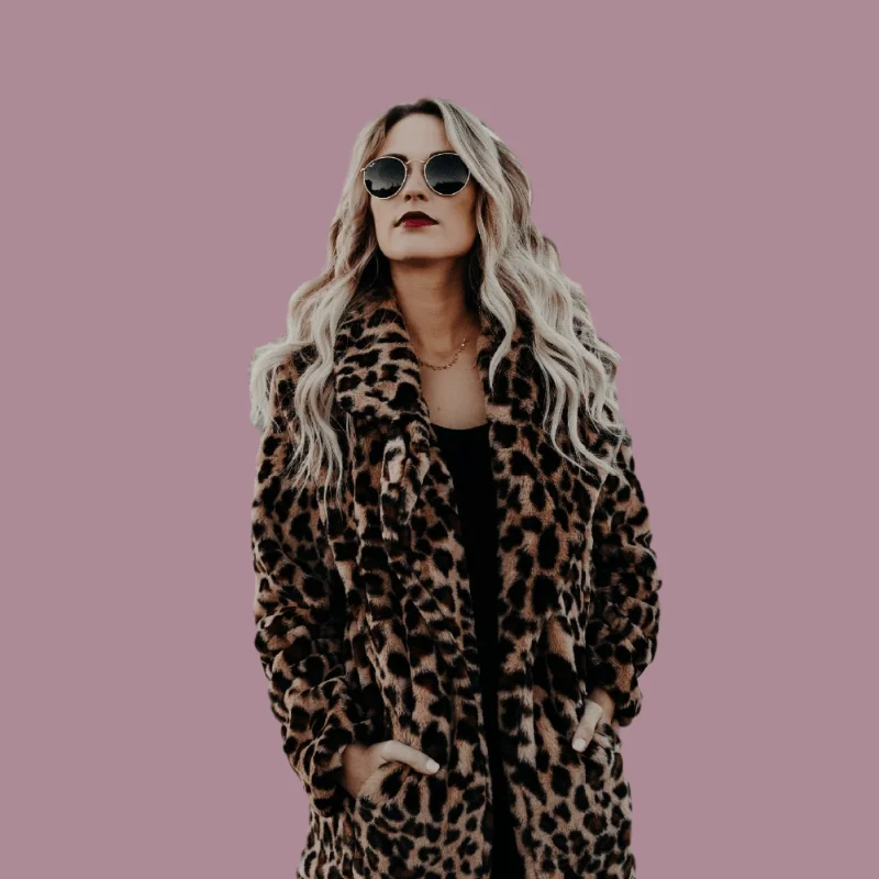 

Leopard Turn-Down Collar Coat Women Autumn Winter Pockets Trendy Loose Lounge Wear Fashion Tops Streetwear Clothing