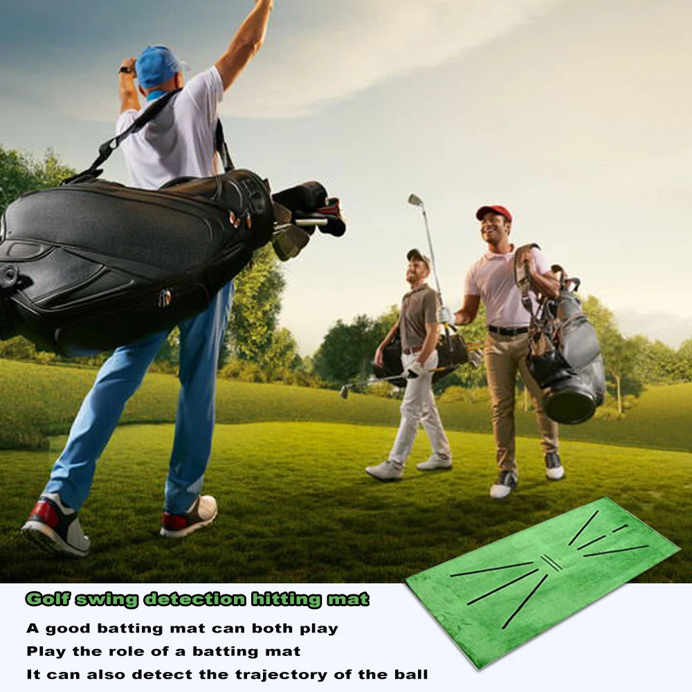 

Golf Swing Hitting Mat Home Indoor Mat Thickening Practice Mat Swing Training Exerciser for Swing Detection Batting InDoor Golf