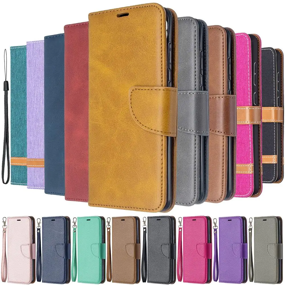 

Роскошный однотонный кожаный чехол для телефона Samsung Galaxy A02S A12 A32 A42 A52 A72