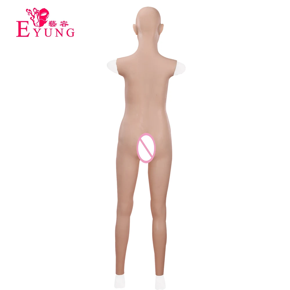 Eyung влагалище Реалистичная лицевая часть Трансвестит силиконовая грудь боди