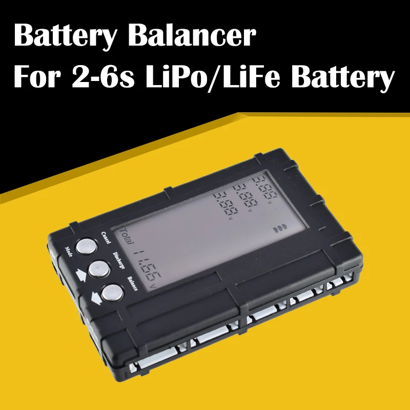 Балансировочный индикатор напряжения LiPo/LiFe 2 6s 3 в 1 измеритель и разрядки тестер с