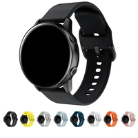 band for galaxy watch active 2 3 40mm 44mm 42mm sport silicone strap new official design quick release pins soft replacement
