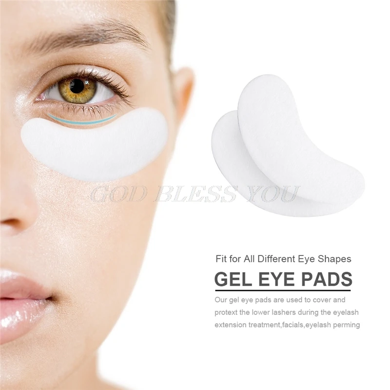 100 Pairs/Lot Under Eye Pads Lash Eyelash Extension Paper Patches Tips Sticker Wraps Make Up Tools | Красота и здоровье