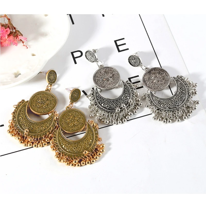 Модные Этнические серьги-подвески в этническом стиле с Бали Jhumka Jhumki | Украшения и