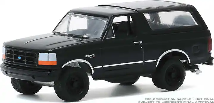 GreenLight 1:64 черный 23 1994 Ford Бронко модель автомобиля из сплава металлические игрушки
