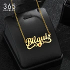 Индивидуальное ожерелье с именем в форме сердца, новая мода, камень на день рождения, индивидуальная табличка с именем ожерелье, персонализированные украшения Girl, подарок вечерние НКИ