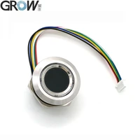grow r503 new circular round two color ring indicator led control dc3 3v mx1 0 6pin capacitive fingerprint module sensor scanner
