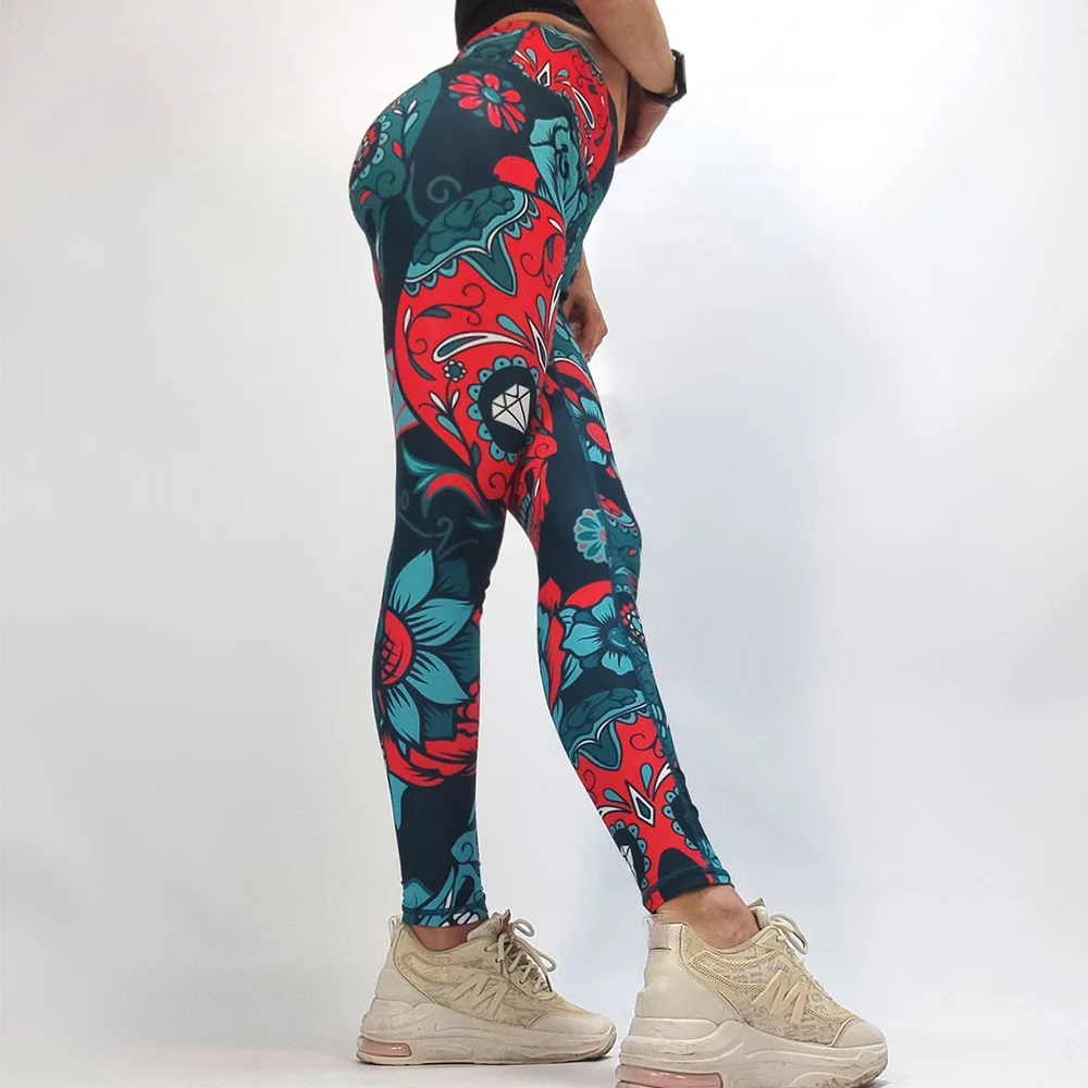 Осенне-зимние леггинсы модные брюки женские колготки женские компрессионные штаны высокой талией спортивные штаны Готика Slim S ~ 2XL on.