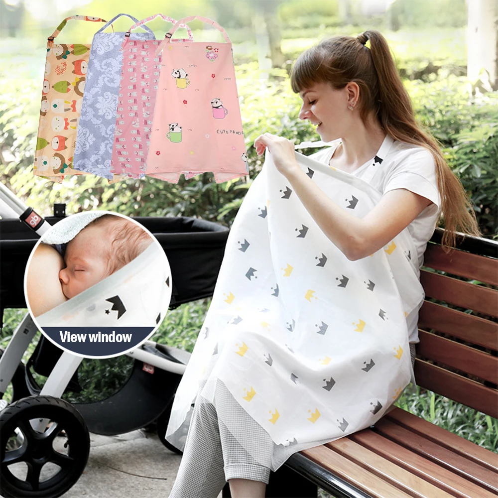 

Maternity Breathable Baby Feeding Covers Mom Breastfeeding garments cover Adjustable Privacy Apron Clothes for nursing mothers