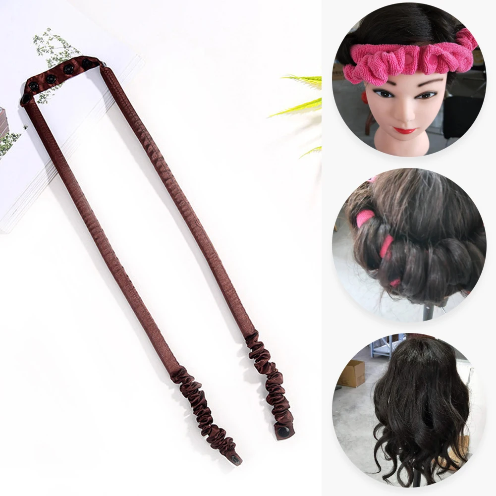 

Лента для завивки волос без тепла, шёлковая Плойка для завивки волос, с радиатором