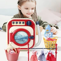 child play house simulation home appliances drum washing machine diy electric simulate toys household appliances girl kids gift