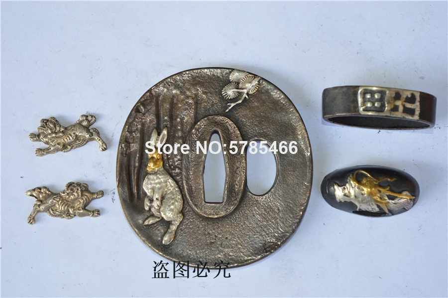 Высококачественный набор тигров с медным покрытием золотой и серебряный страж