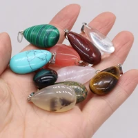 natural stone pendants big water drop tiger eye blue turquoises mix color for jewelry making diy women necklace earring gifts