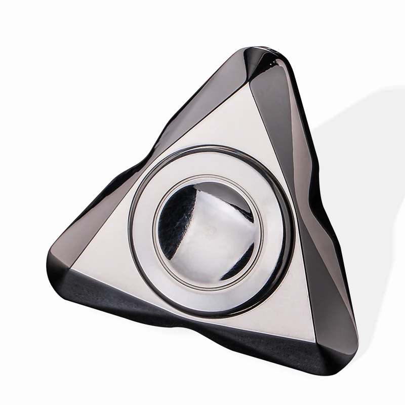 

10 Styles New Triangular Stainless Steel Metal EDC Fidget Hand Spinner Finger Stress Tri-Spinner Autism ADHD Anxiety Stress Gift