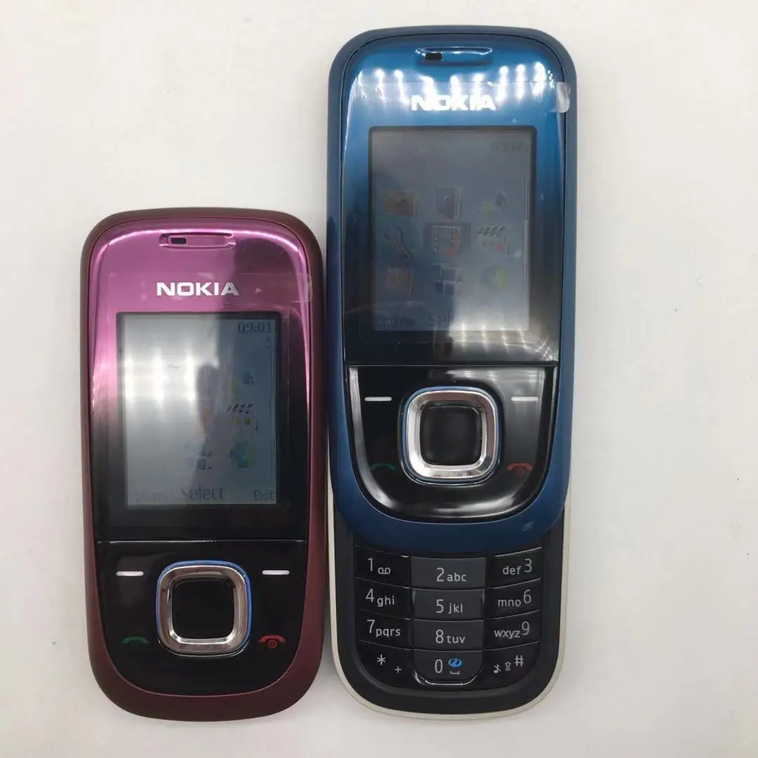 nokia 2680s refurbished original unlocked wcdma 1 8 one sim cards slide mobile phone refurbished free shipping 1 year warranty free global shipping