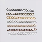 Цепочка-удлинитель для украшений, 5 см, 7 см, 50 шт.лот