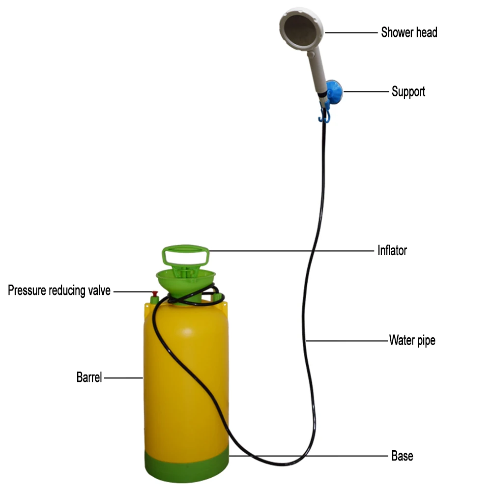 Outdoor Shower Set Portable Self-Priming Simple Water Dormitory Bedroom Bath Artifact Rural For Household Camping | Спорт и