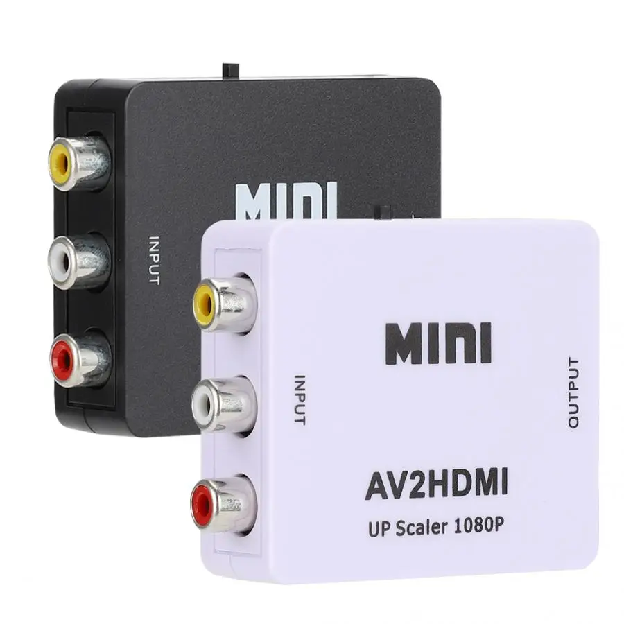 1080P USB питание AV в HDMI HD видео конвертер для телеприставки DVD/VCD игровых консолей