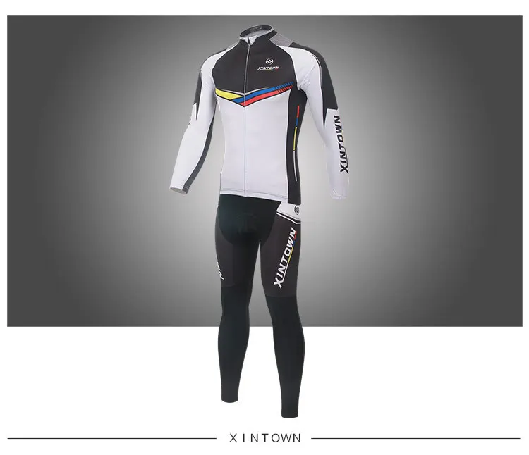 XINTOWN Xingheng трикотажный комплект с длинными рукавами для велосипеда весна-осень