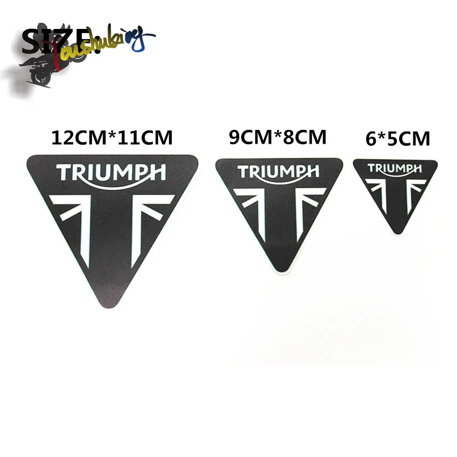 Гоночный шлем 3 м набор наклеек s для triumph логотип мотоциклетный топливный бак Предупреждение ющая этикетка Предупреждение ющая наклейка