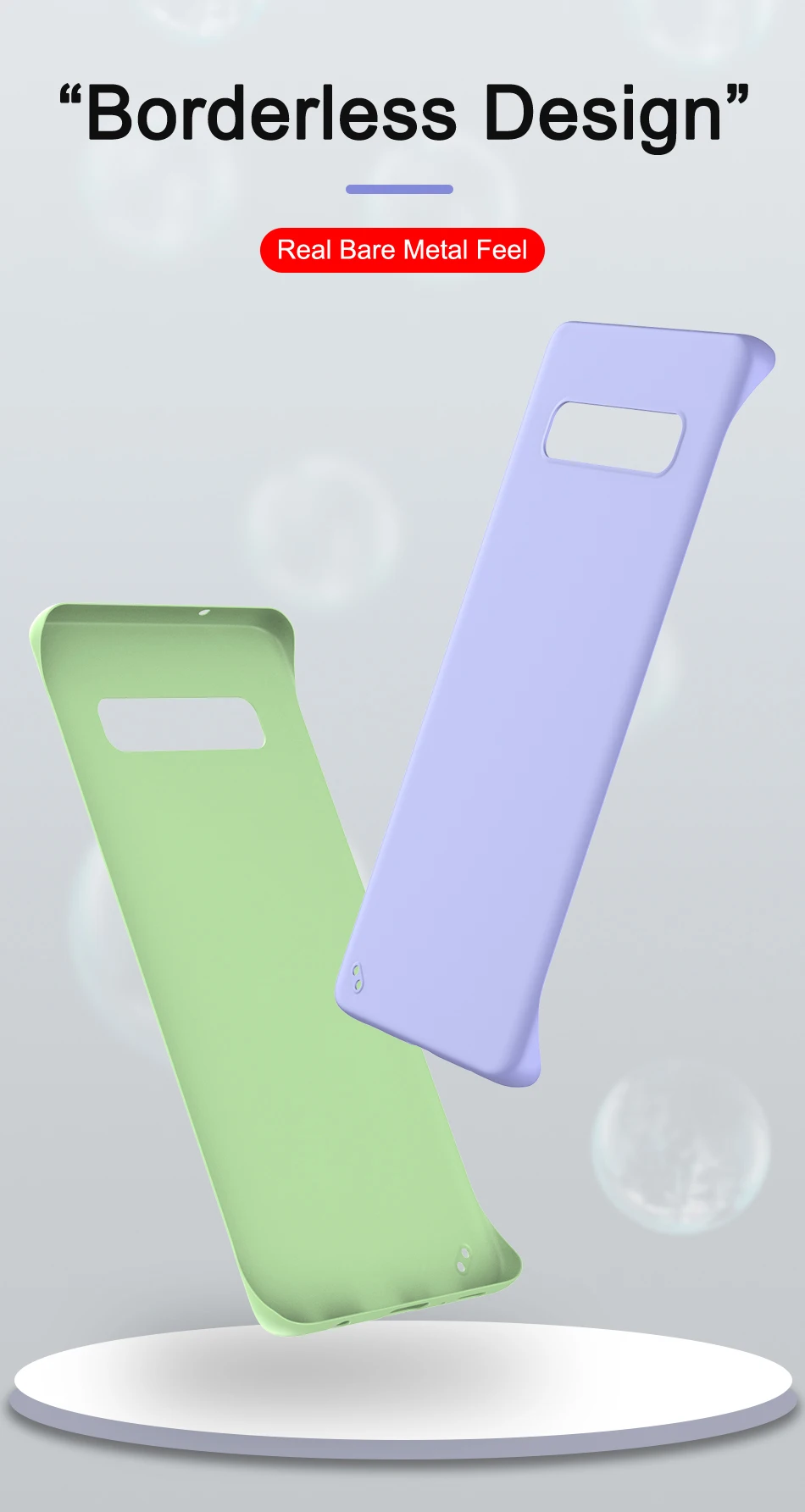 Безрамное чехол для samsung Galaxy S10 S10e Примечание 10+ плюс A10 A20 A30 A50 A40 A70 M20 A7 конфеты чехол s Жесткий матовый поликарбонатный чехол