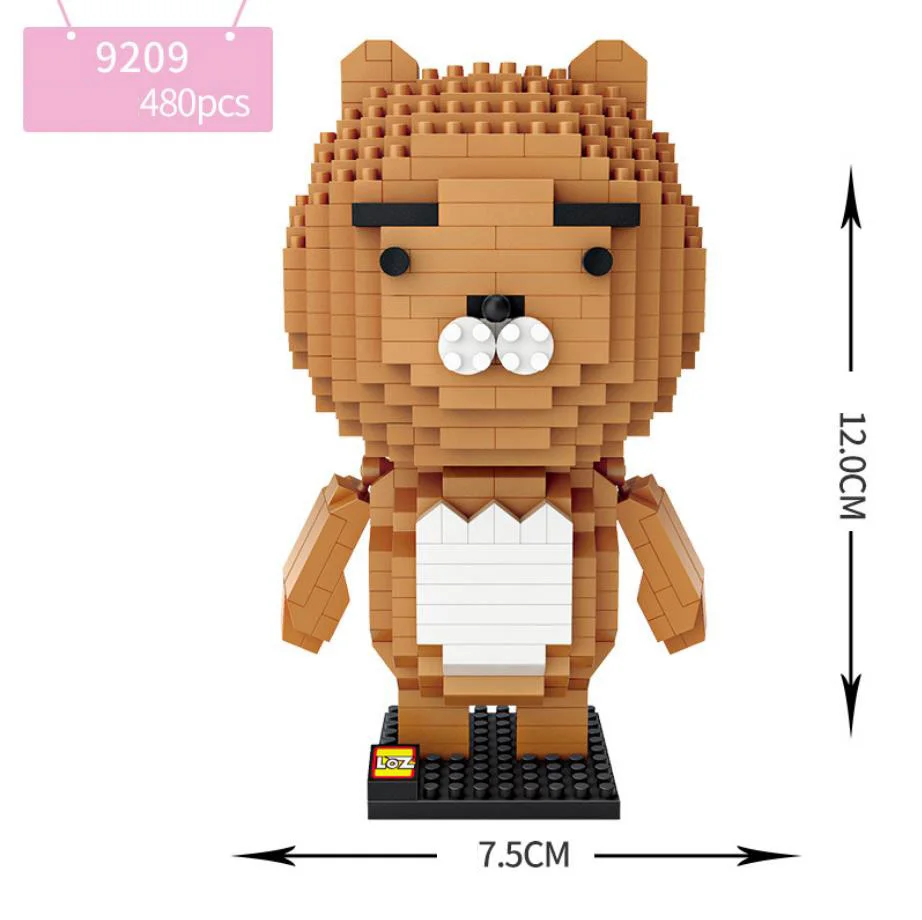 Hot little lion ryan micro diamond block cartoon building bricks animals figures nanobricks toys collection for kids gifts | Игрушки и