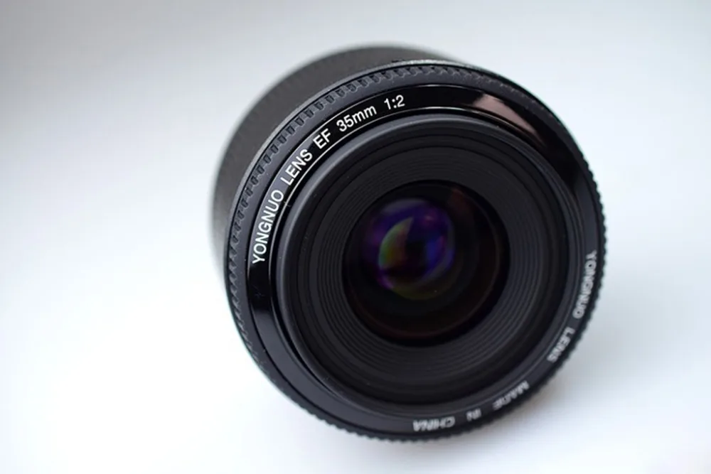 Объектив YONGNUO 35 мм YN35mm F2 объектив AF / MF с широкоугольной широкой диафрагмой