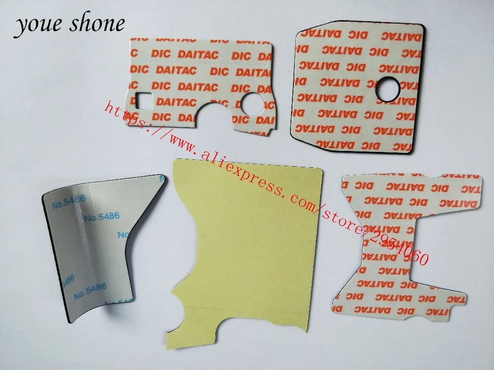 New 100% Original DF 5 PIECE FRONT/REAR/ GRIP RUBBER SET NEW REPAIR PARTS OEM + Tape For NIKON | Body Parts