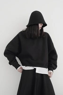 Женская одежда в стиле темного отдела дизайнерский нишевой Женский пуловер Yamamoto