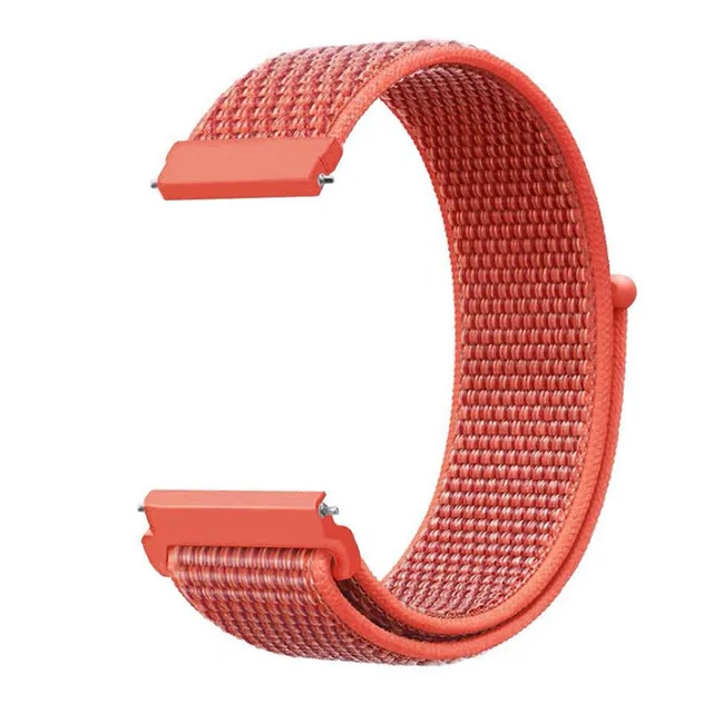 Orange red Спортивный нейлоновый ремешок для Xiaomi Amazfit Bip ремешок браслет для huawei Watch GT Honor Magic Huami Amazfit Pace Stratos 2 часы ремешок - Цвет ремешка: Orange red