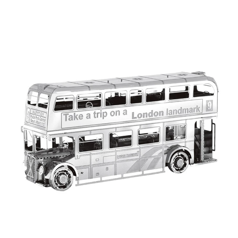 Лондонский автобус 3D металлические головоломки модель DIY лазерная резка сборные