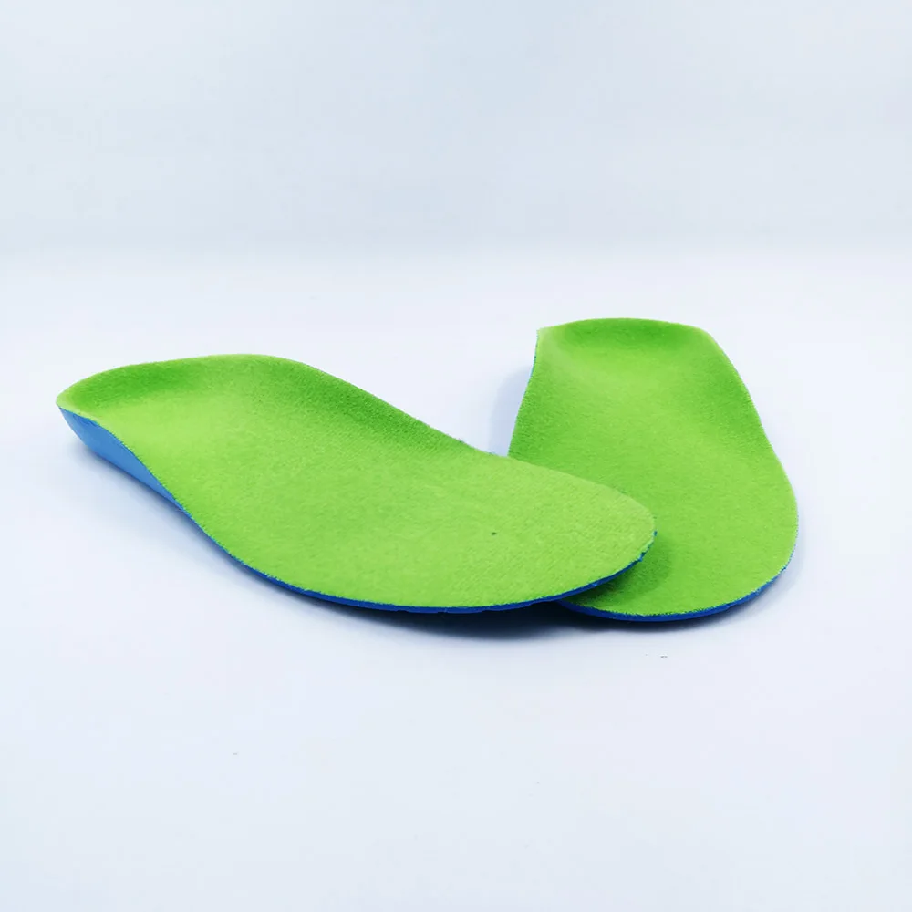 Baby Orthotic Insoles For FlatFoot Kids Arch Support Orthopedic Soles Varus Clubfoot Healthy Children Green Full Pads