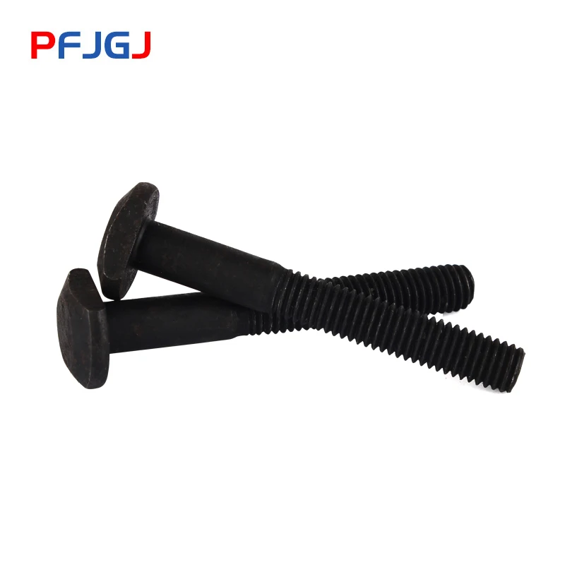 Peng Fa 2/1 шт. M6 M8 M10 из углеродистой стали болты черный 4,8 прочность винт с Т-образным ремешком валик болт