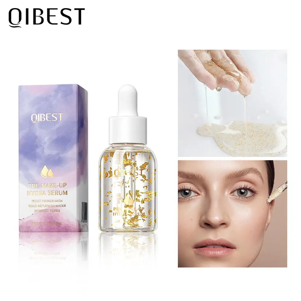 QIBEST Gold эссенция для лица Косметика кожи осветляющая сыворотка Золотая Сыворотка