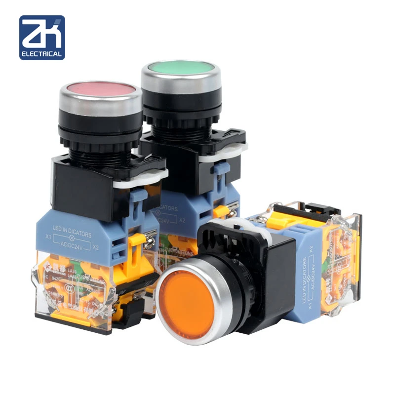 1 шт. светодиодный Мгновенный кнопочный переключатель Mayitr Ac 220 В No + nc стартовая