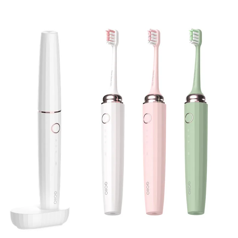 

Sonic Electric Toothbrush Mini Portable Travel Tooth Brush 3 Mode Inductive Charging IPX7 Waterproof with DuPont Bristles