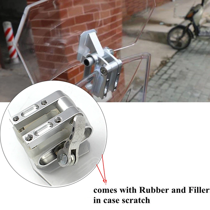 Удлинитель для лобового стекла мотоцикла Универсальный Регулируемый зажим Honda