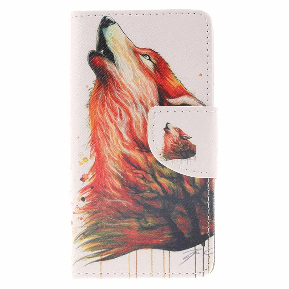 Color Wolf Искусственная кожа и силикон чехол для sony Xperia XZ1 Compact XZ XA2 Ultra C6 Coque C42 - Цвет: Color Wolf
