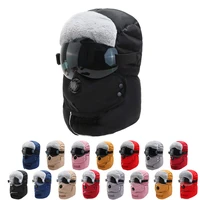 winter warm hat bomber trapper trooper mask cycling cold windproof earmuff camouflage helmet cotton head cover outdoor skiing