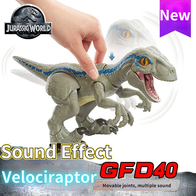 

Примитивный мир Юрского периода Pal синий велоцираптор Динозавр звуковые эффекты экшн-Фигурки игрушки для детей подарок на день рождения Ро...