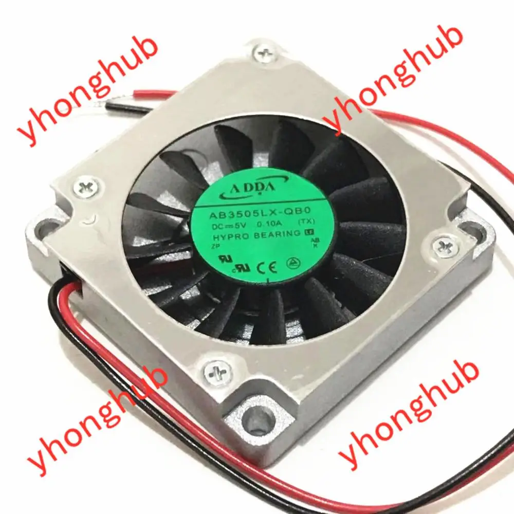 ADDA AB3505LX-QB0 DC 5V 0.10A 35X35X07 мм 2-провод Сервер вентилятор охлаждения