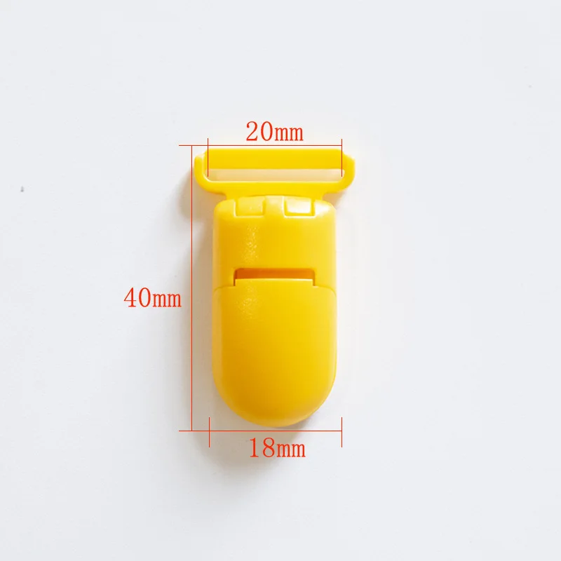 Abrazadera de pl&aacute;stico para chupete de reci&eacute;n nacido, Clip auxiliar de Color s&oacute;lido, port&aacute;til, 10 unids/set por juego-1