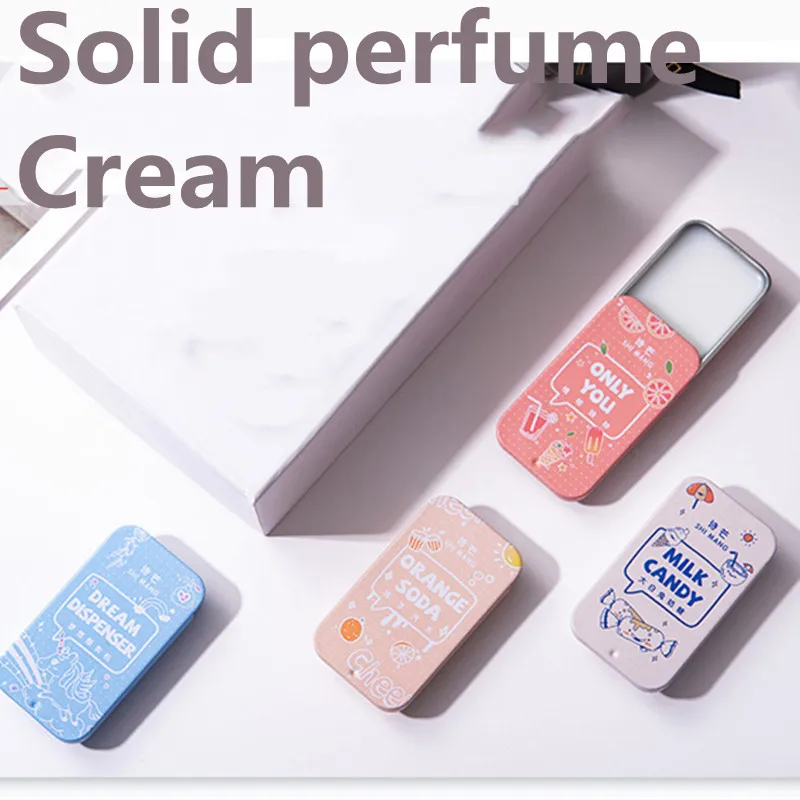 

12 Types Solid Perfume Cream Solid Fragrance Souvenirs Dates Gifts Card Portable Pocket Perfume