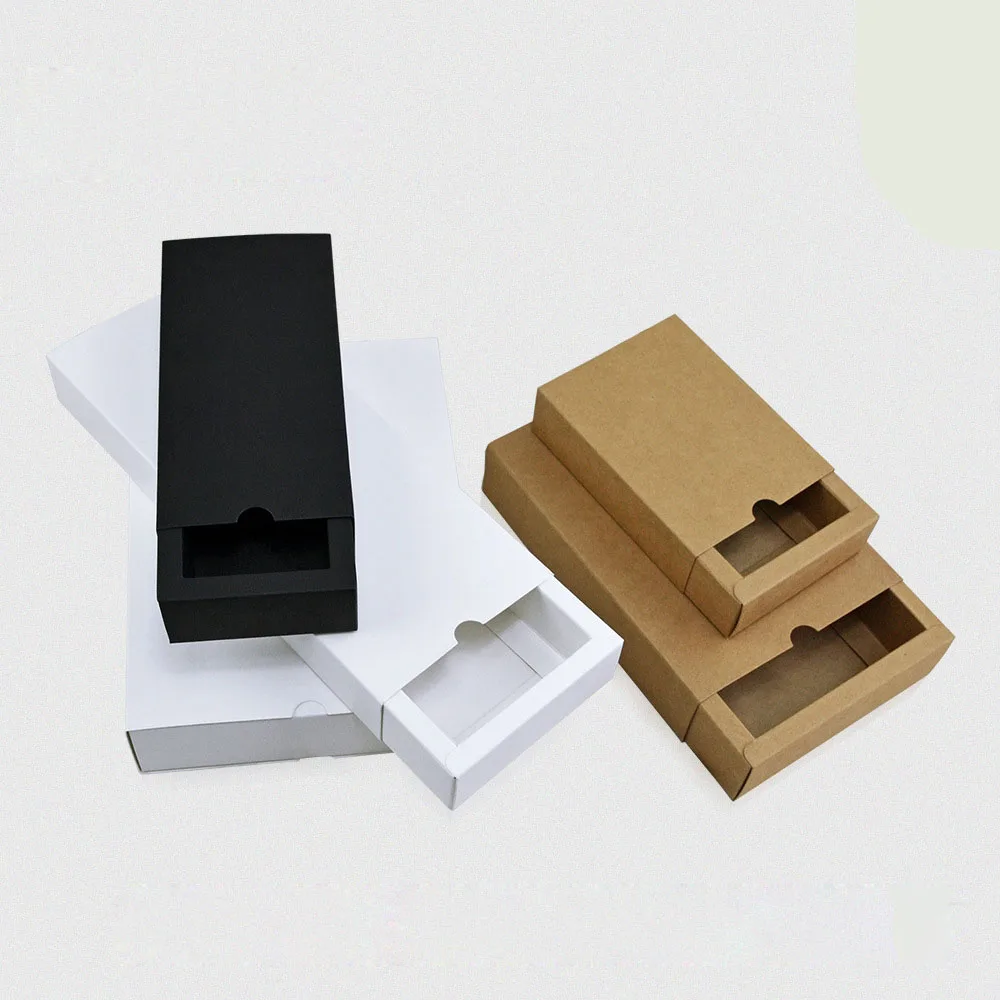 Ящик для ювелирных изделий крафт-бумага упаковка Подарочная коробка печать чая